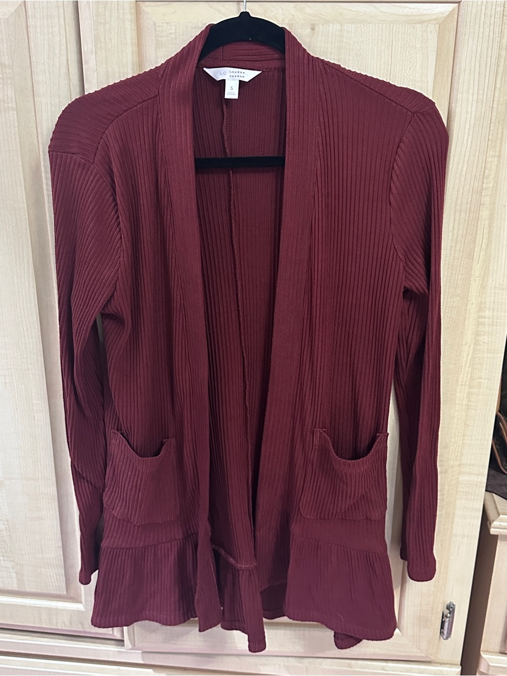 Burgundy Cardigan